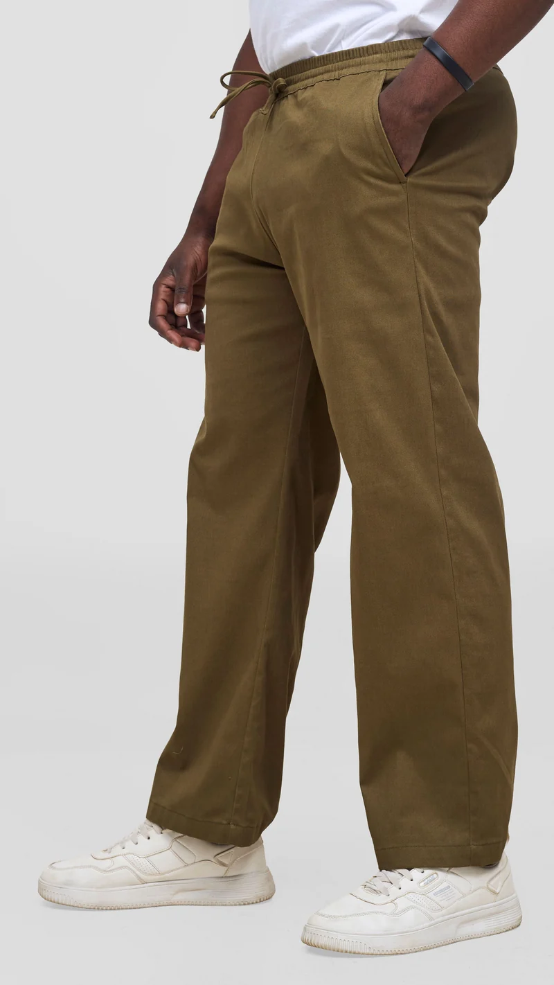 Safari By Vivo Mens Cotton Pants - Khaki Green