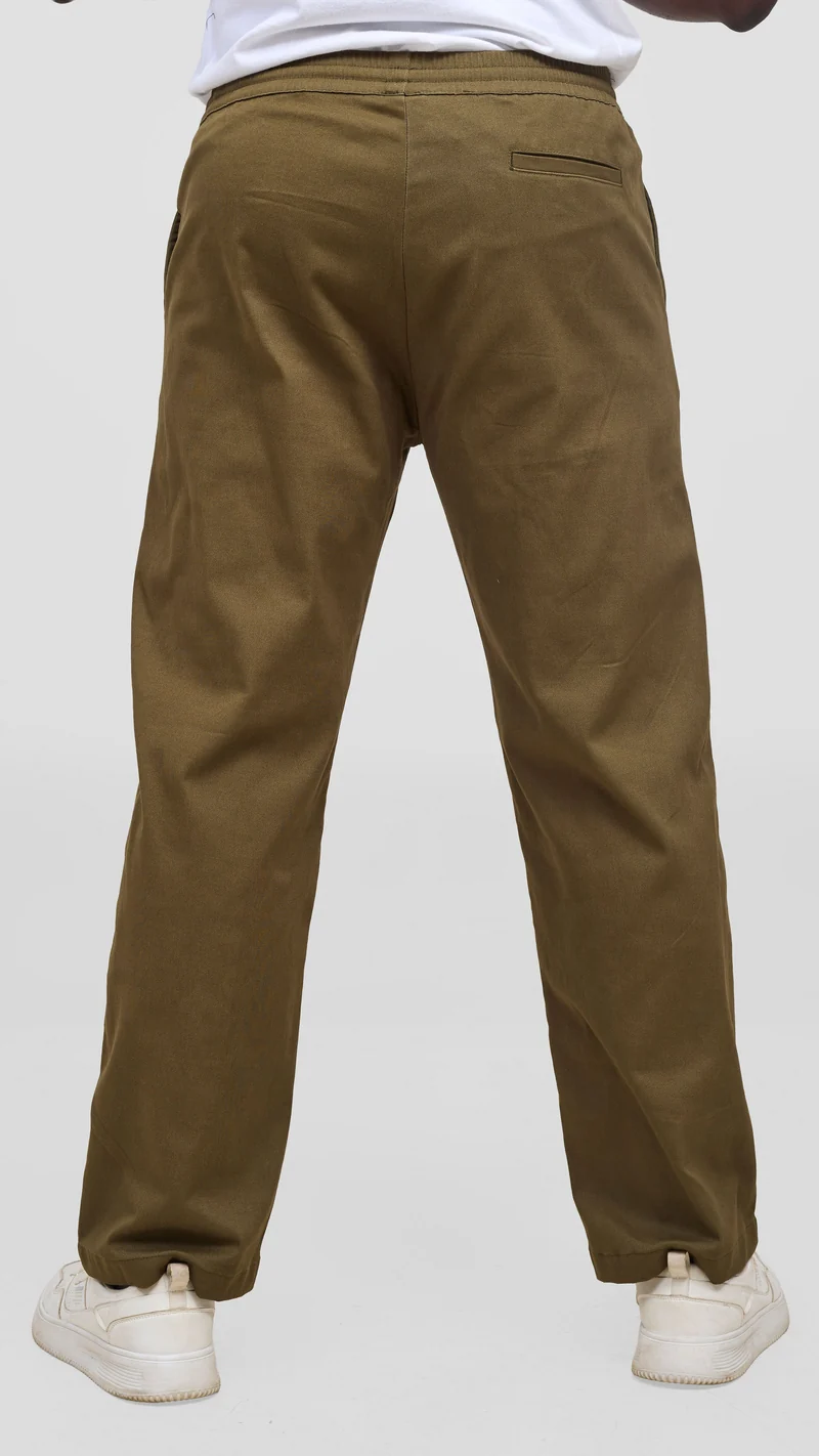 Safari By Vivo Mens Cotton Pants - Khaki Green