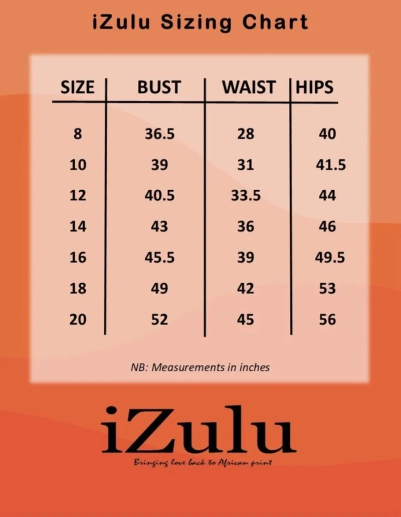 Izulu Keyhole dress - Red