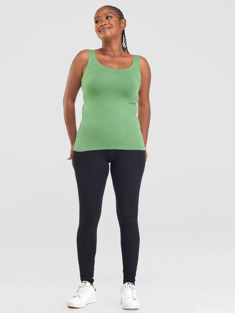 Zoya Basic Tank Top - Bright Green