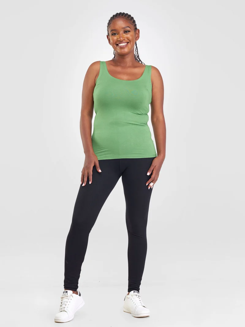 Zoya Basic Tank Top - Bright Green