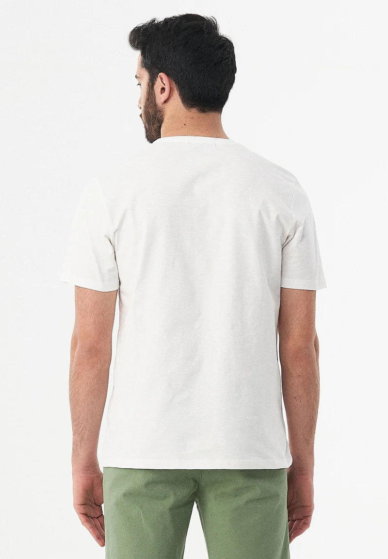 T-Shirt aus Bio-Baumwolle mit Fahrrad-Print