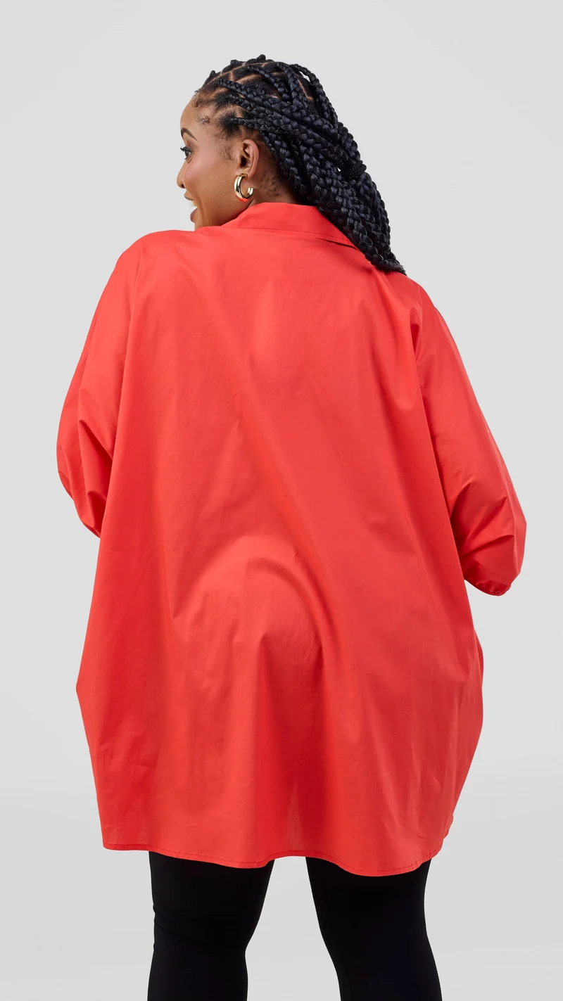 Vivo Cotton High Low Top - Orange