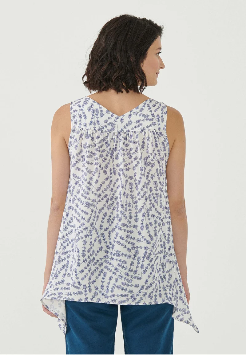 Blusentop aus TENCEL™ Lyocell mit Blumenmuster