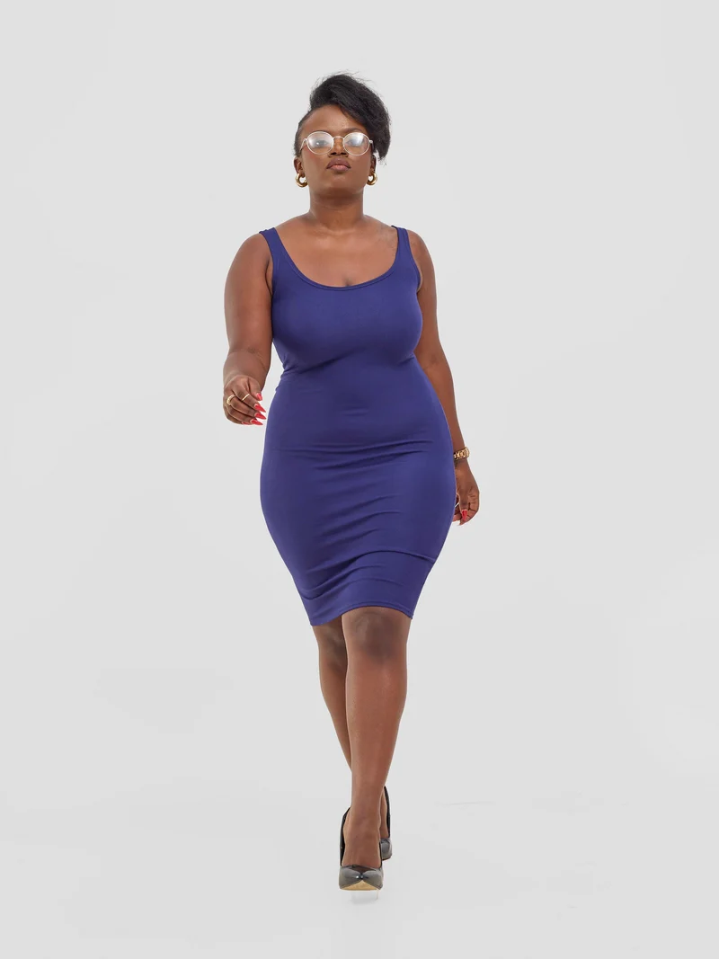 Zoya Sitawi Bodycon - Navy blue