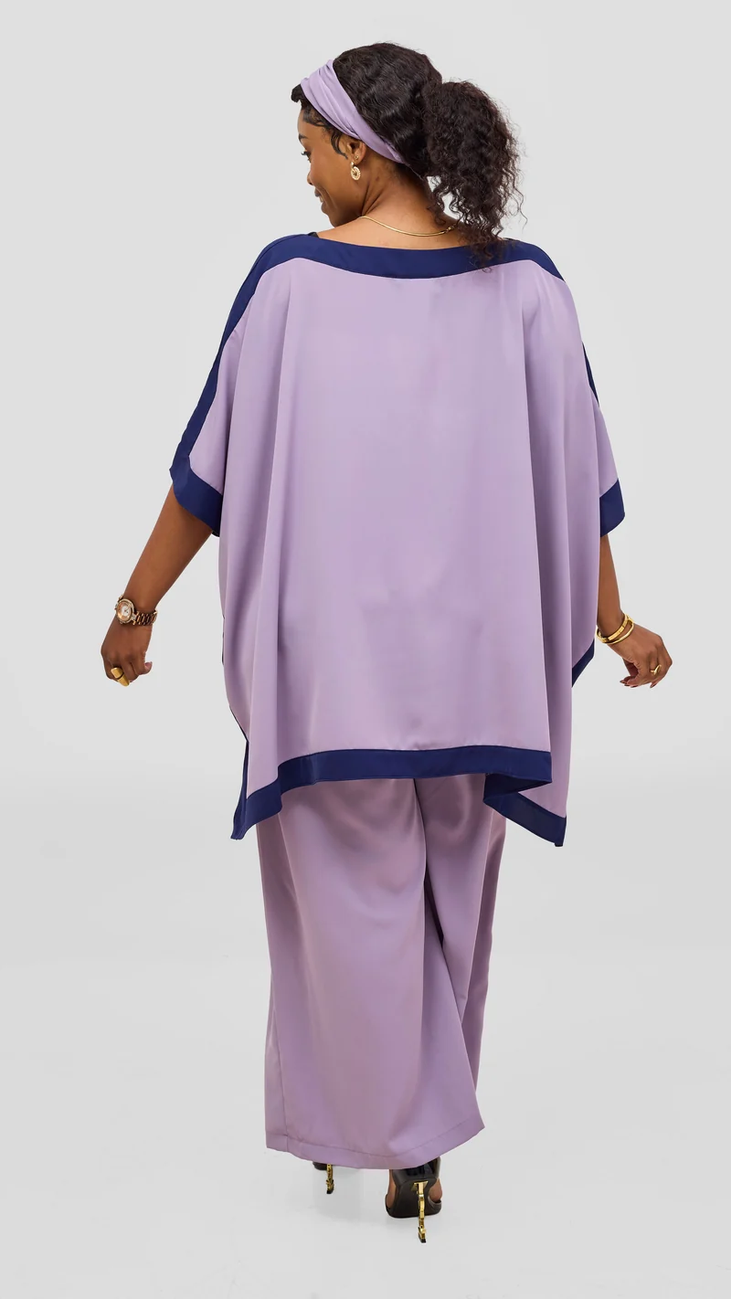 Vivo Liora Kaftan Tunic Top - Lilac