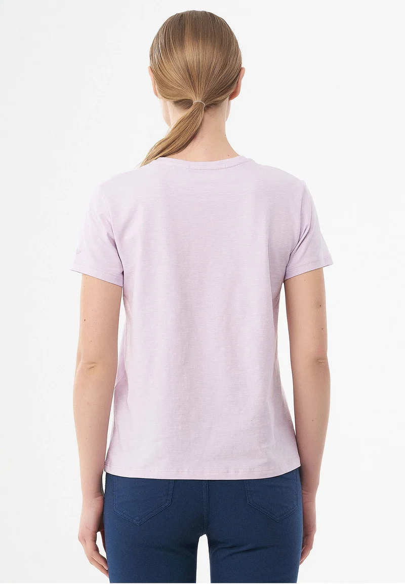 T-Shirt aus Bio-Baumwolle mit Blumen-Print