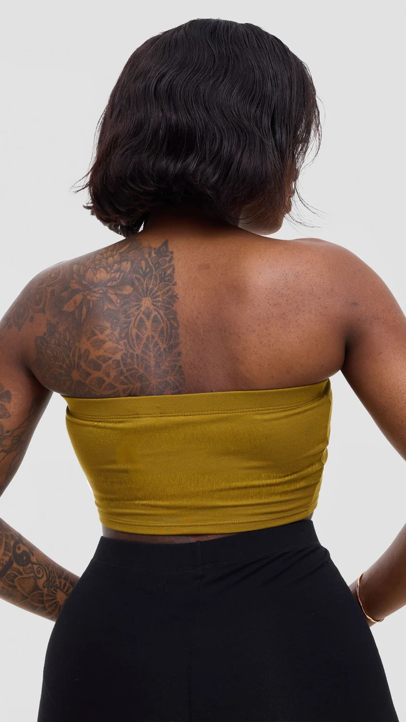 Zoya Basic Jersey Bandeau - Dark Olive