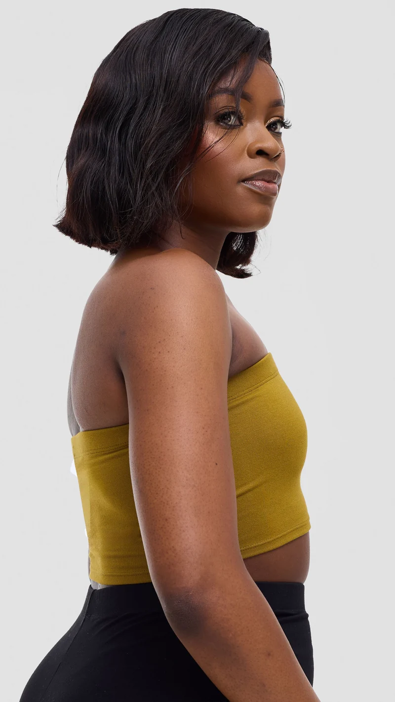 Zoya Basic Jersey Bandeau - Dark Olive