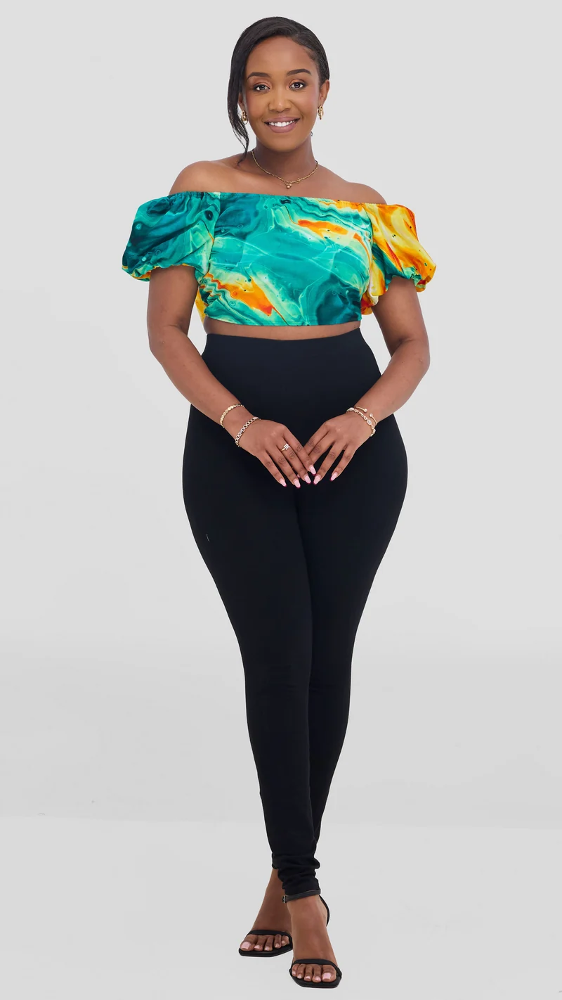 Safari Tafari Wrap Top - Karanga Print
