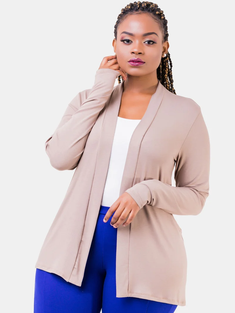 Vivo Everyday Short Waterfall in Jersey - Taupe