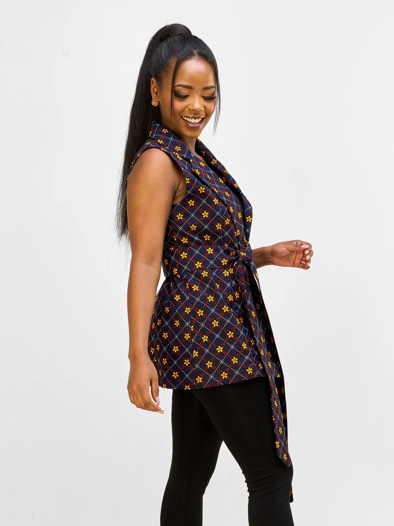 Vivo Sleeveless Blazer - Asmara