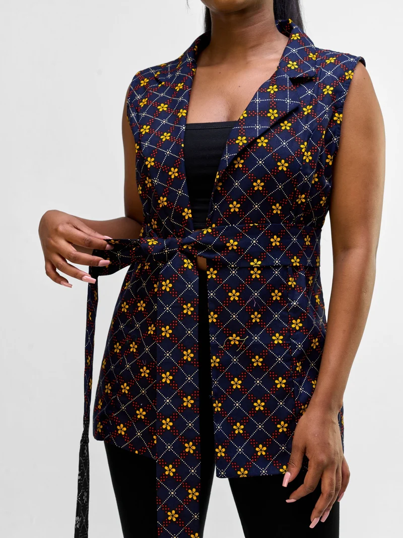 Vivo Sleeveless Blazer - Asmara