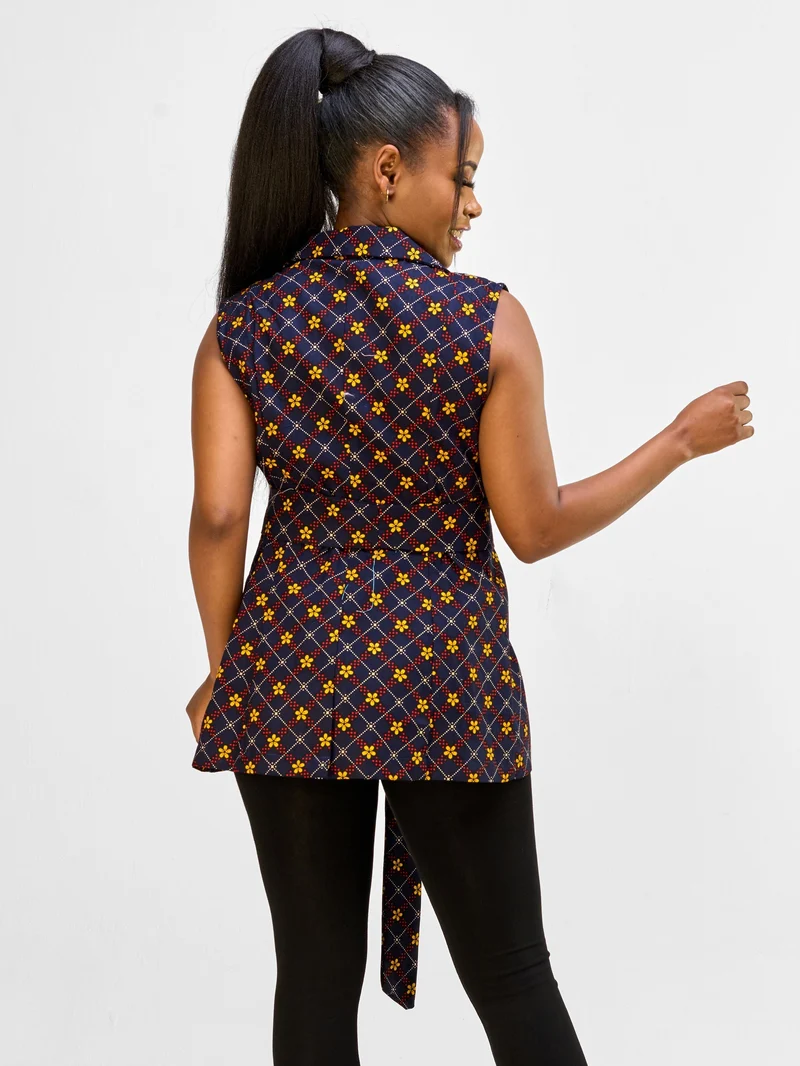 Vivo Sleeveless Blazer - Asmara