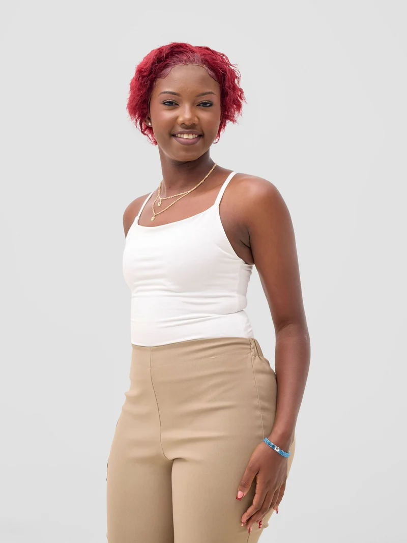 Zoya Sadira Strappy Bodysuit - White