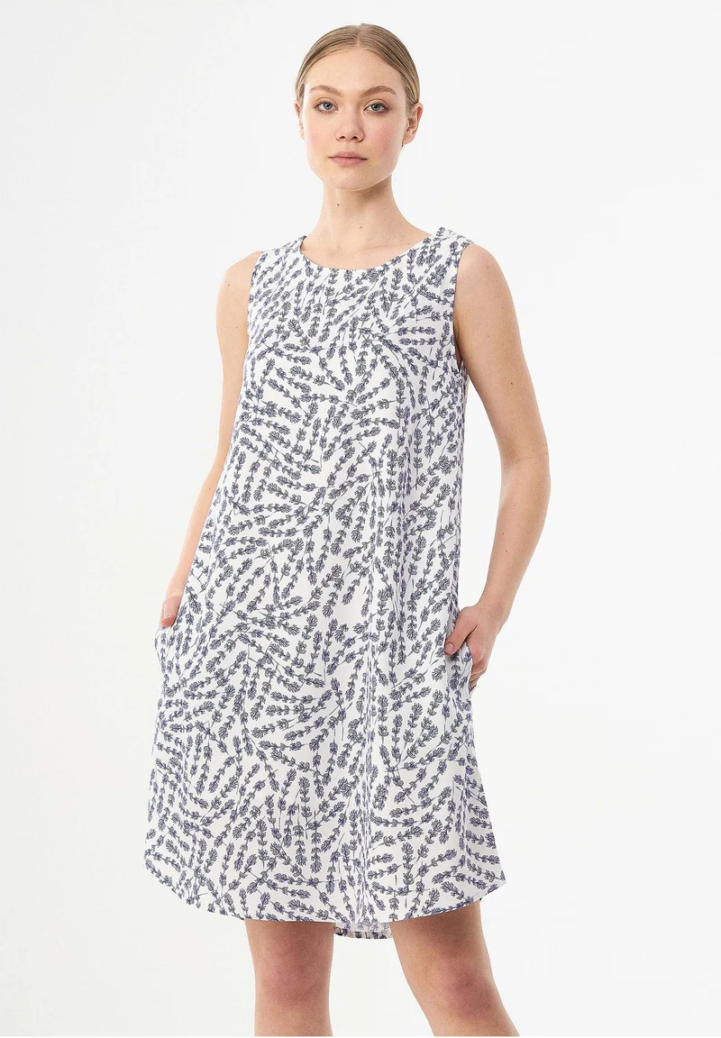 Kleid aus TENCEL™ Lyocell mit Blumenmuster