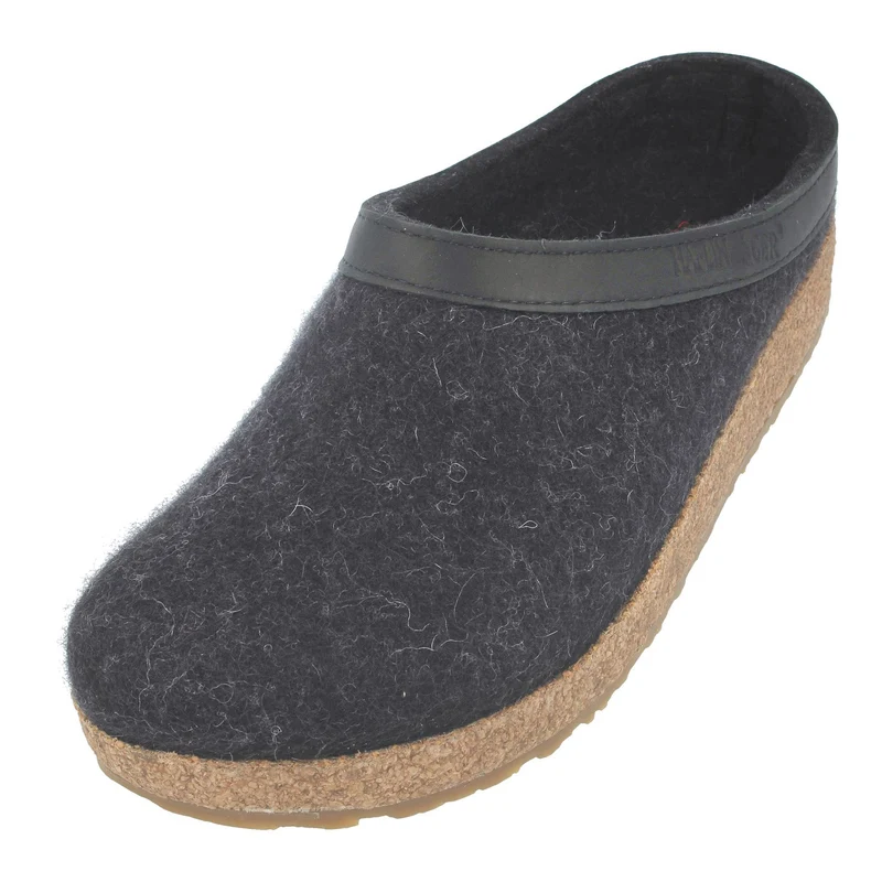 Haflinger Hausschuhe dunkelgrau