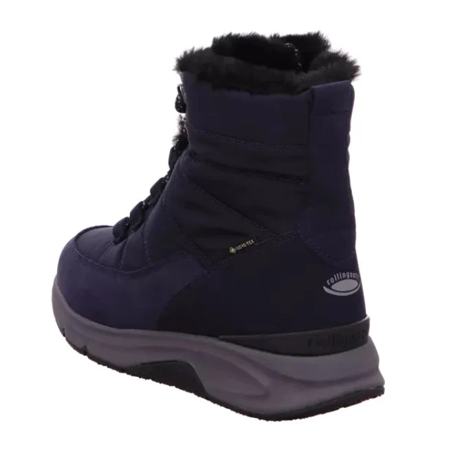 Rollingsoft Schnür-Stiefeletten schwarz