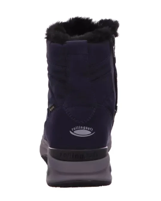 Rollingsoft Schnür-Stiefeletten schwarz