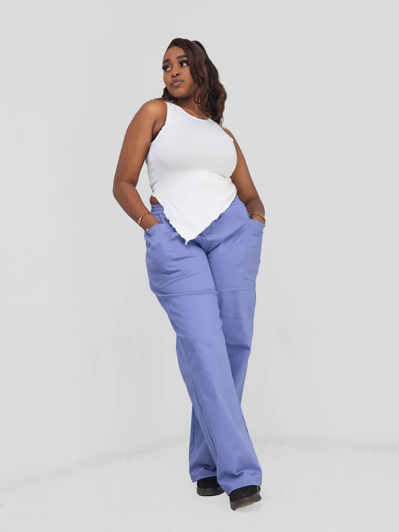 Zoya Banda Halter Neck Assymetrical Crop Top - White