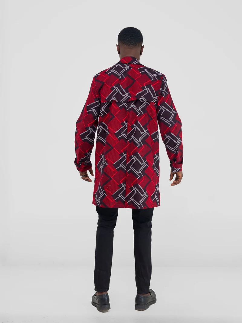 Safari by Vivo Njano Men's Trench Coat - Obu