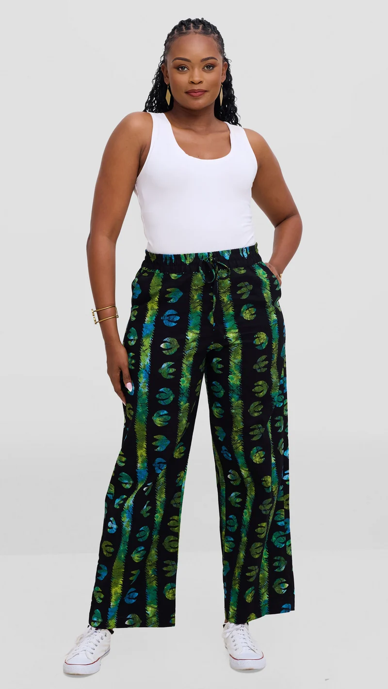 Safari by Vivo Zehra Kitenge Pants - Vuga Print