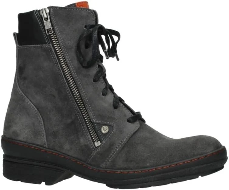 - Wolky Comfort Schnürschuhe Partizan - anthrazit Suede - 22021000012