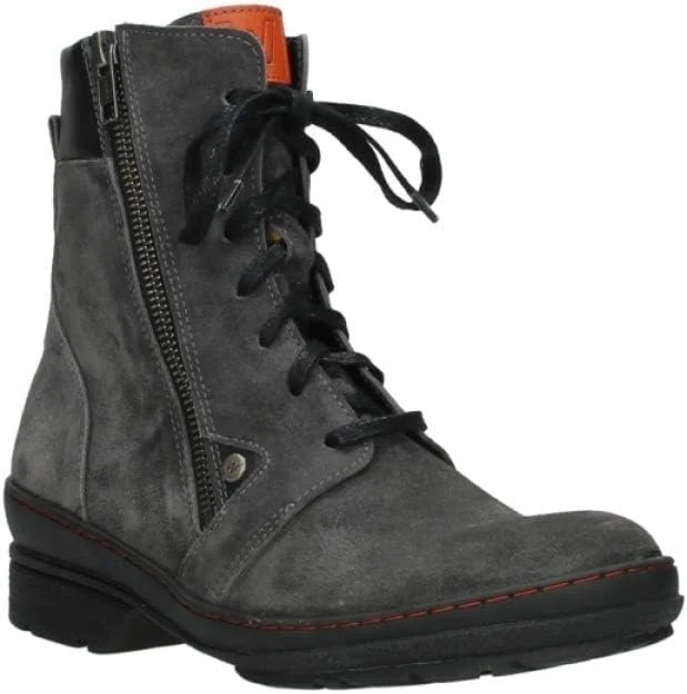 - Wolky Comfort Schnürschuhe Partizan - anthrazit Suede - 22021000012