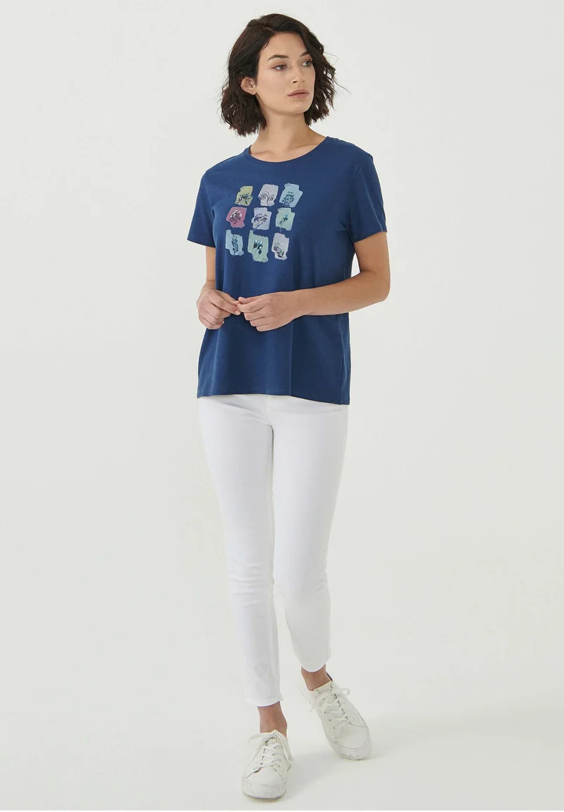T-Shirt aus Bio-Baumwolle mit Print