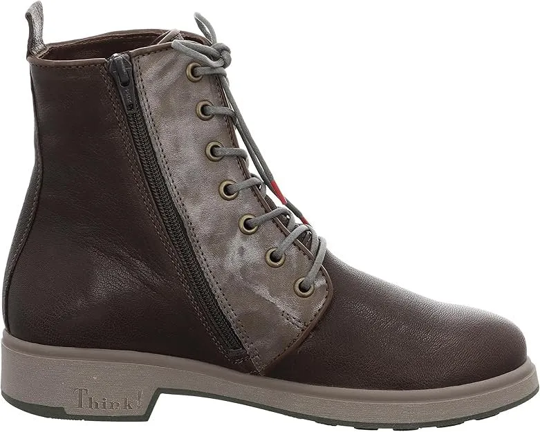 Think Schnür-Stiefeletten dunkelbraun