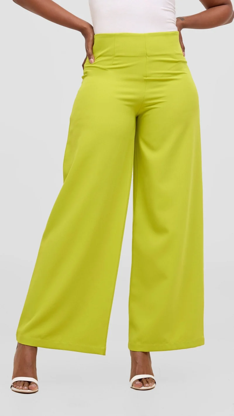 Vivo Tatili Wide Leg Pants - Lime