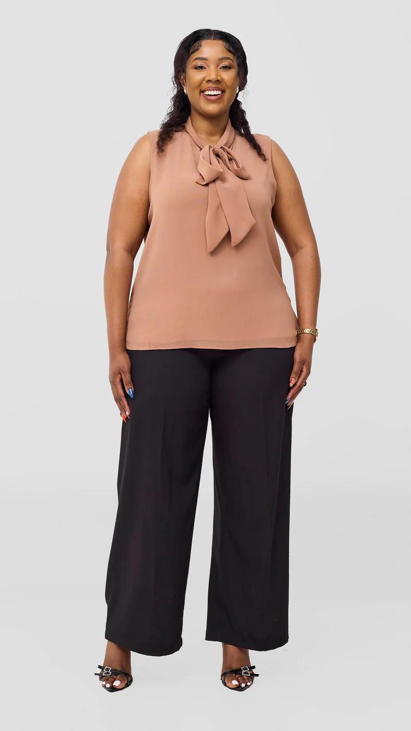 Vivo Niari Sleeveless Top - Brown
