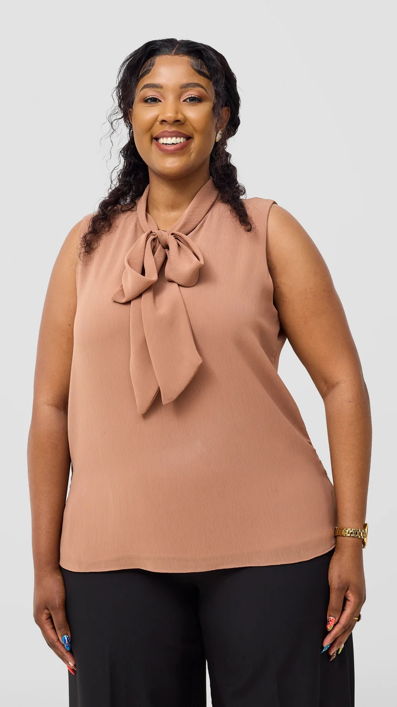 Vivo Niari Sleeveless Top - Brown