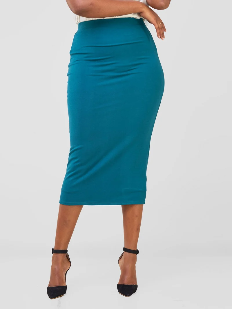 Vivo Double Layered Capri Skirt in Jersey - Teal Green