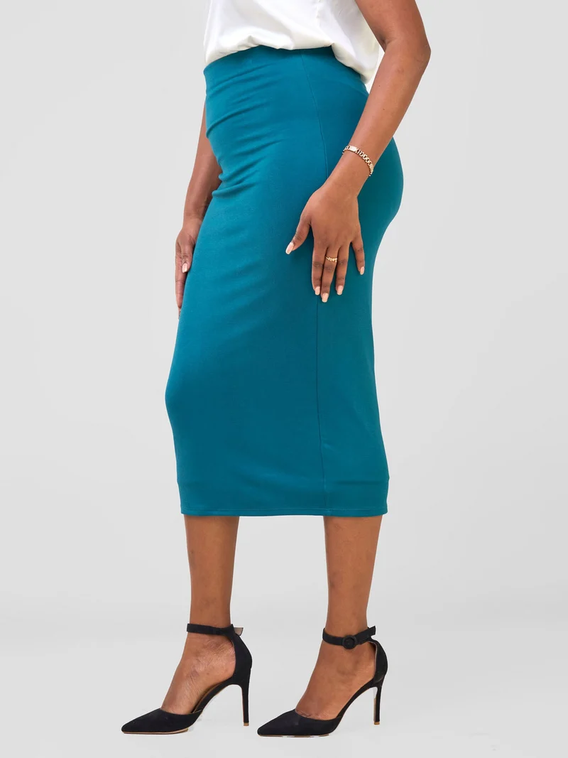 Vivo Double Layered Capri Skirt in Jersey - Teal Green