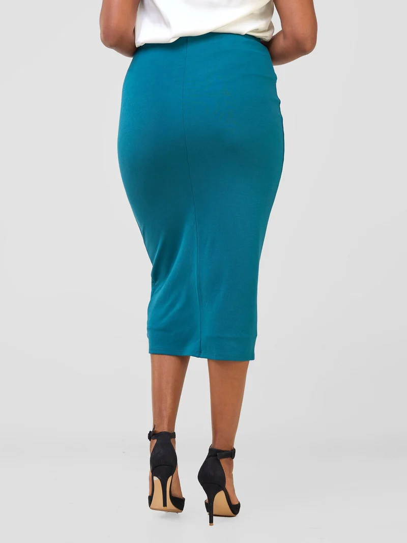 Vivo Double Layered Capri Skirt in Jersey - Teal Green