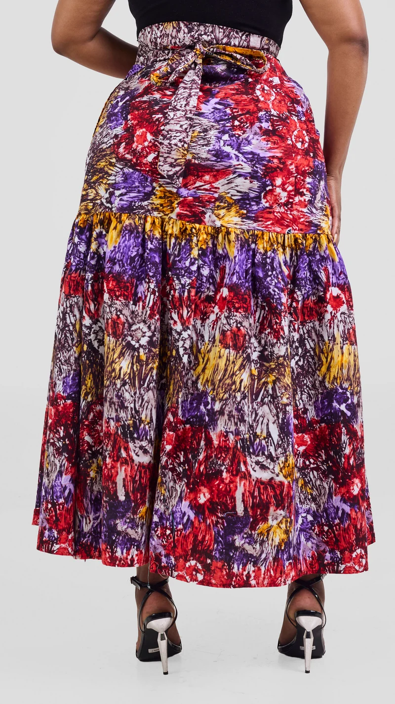Safari Tafari Wrap Skirt - Mpiji Print