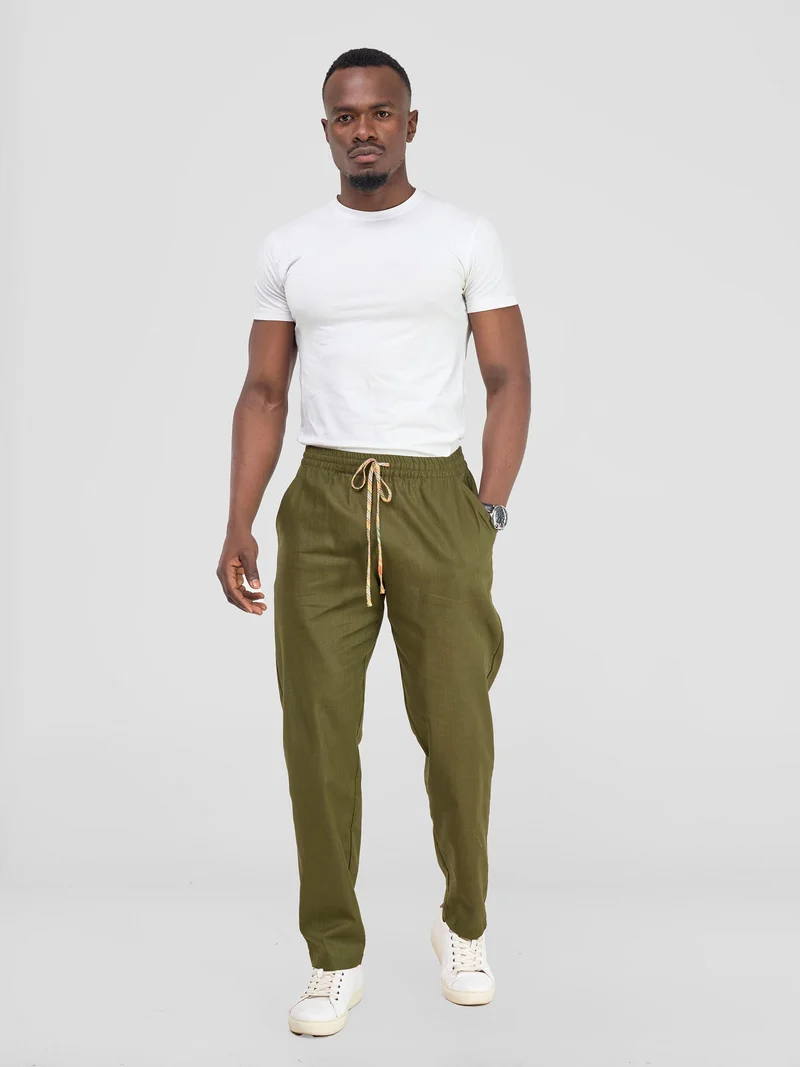 Safari Savannah Men's Straight Leg Pants - Hunters
