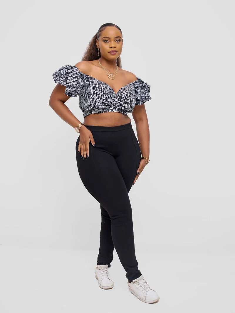 Safari Sizani 2 Way Wrap Top - Himo Print