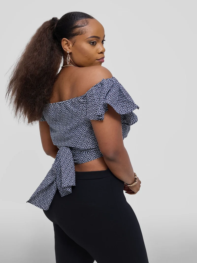 Safari Sizani 2 Way Wrap Top - Himo Print