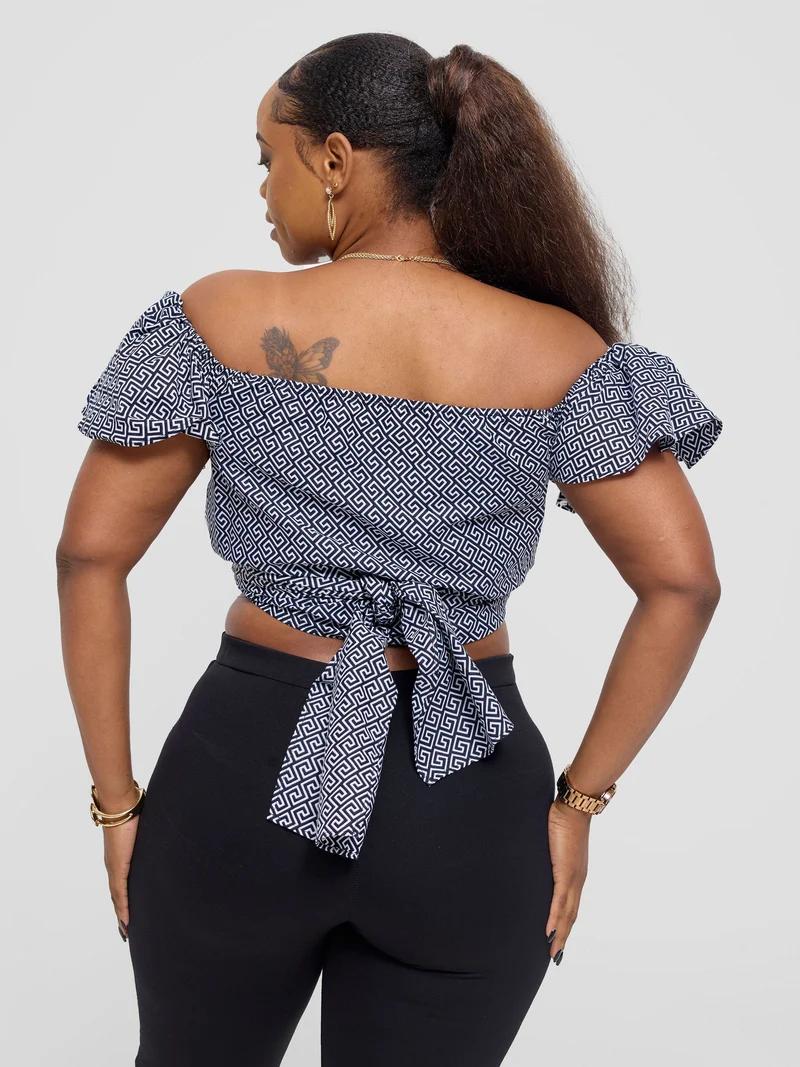 Safari Sizani 2 Way Wrap Top - Himo Print