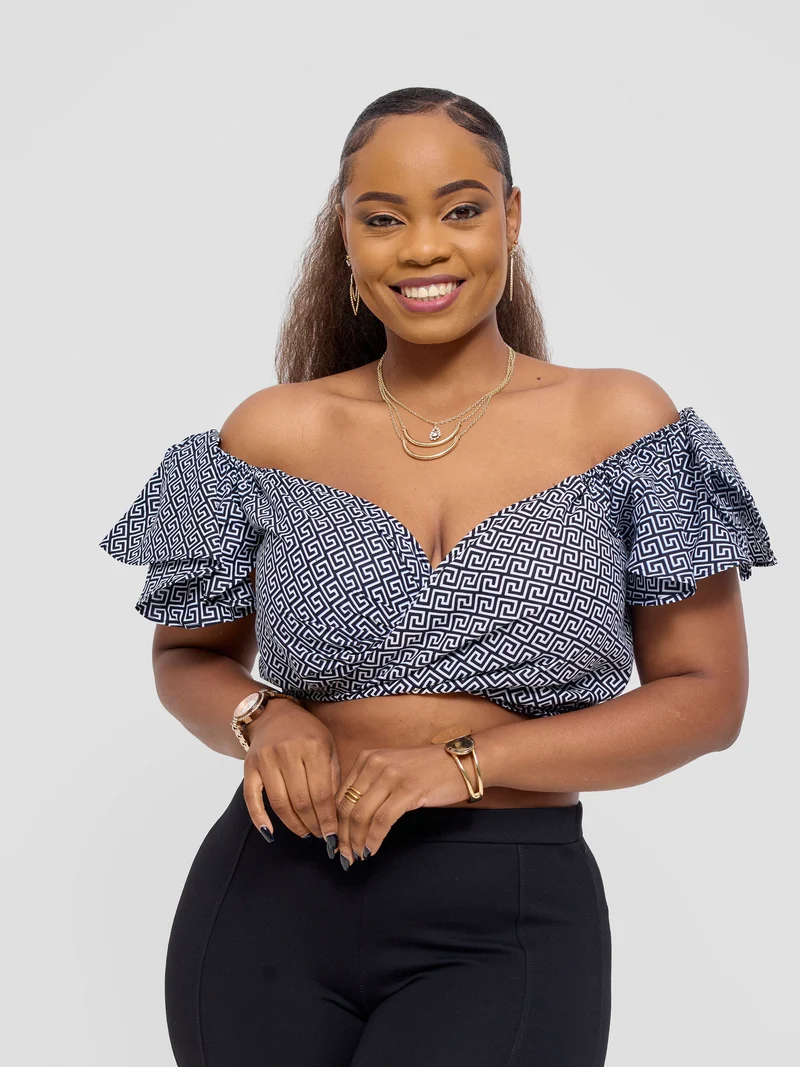 Safari Sizani 2 Way Wrap Top - Himo Print