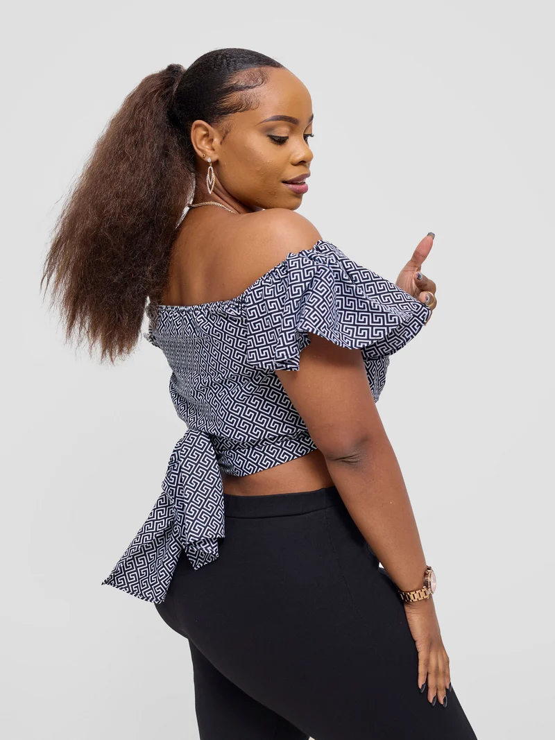 Safari Sizani 2 Way Wrap Top - Himo Print