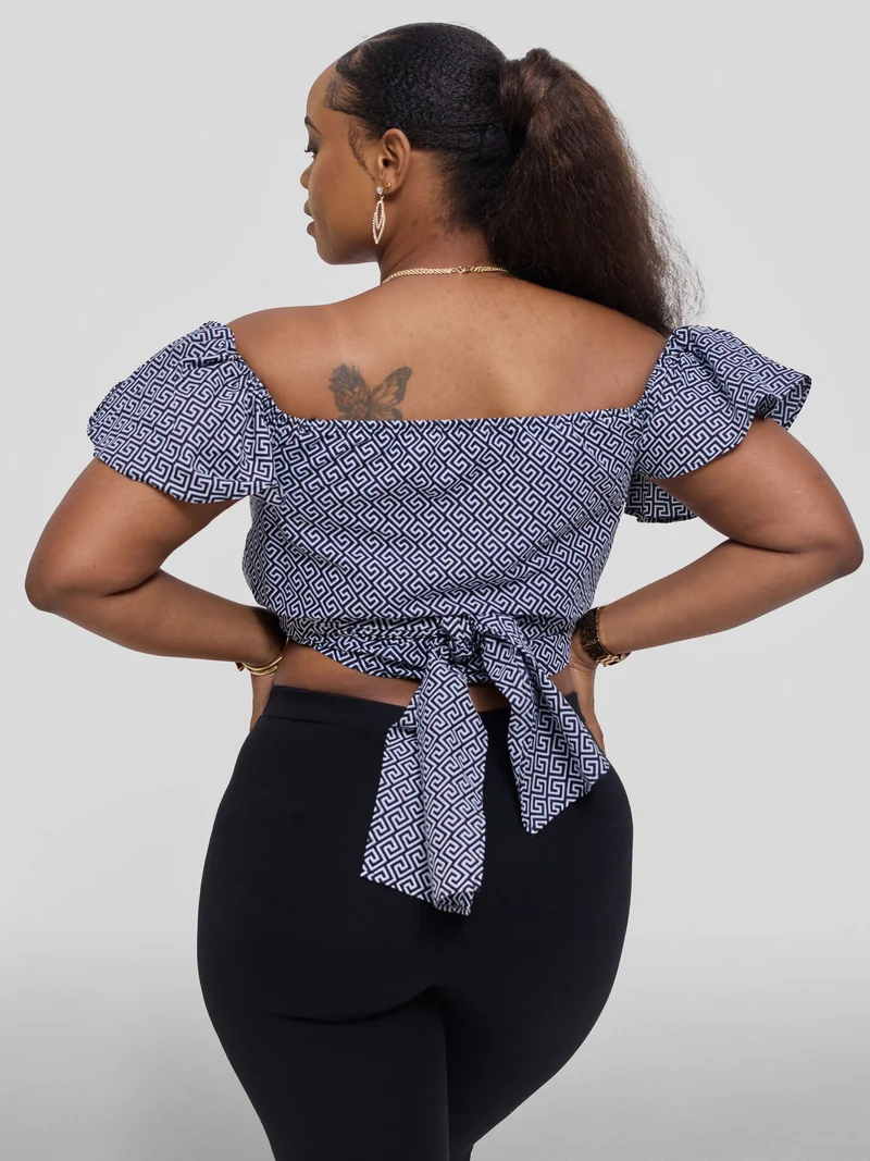 Safari Sizani 2 Way Wrap Top - Himo Print