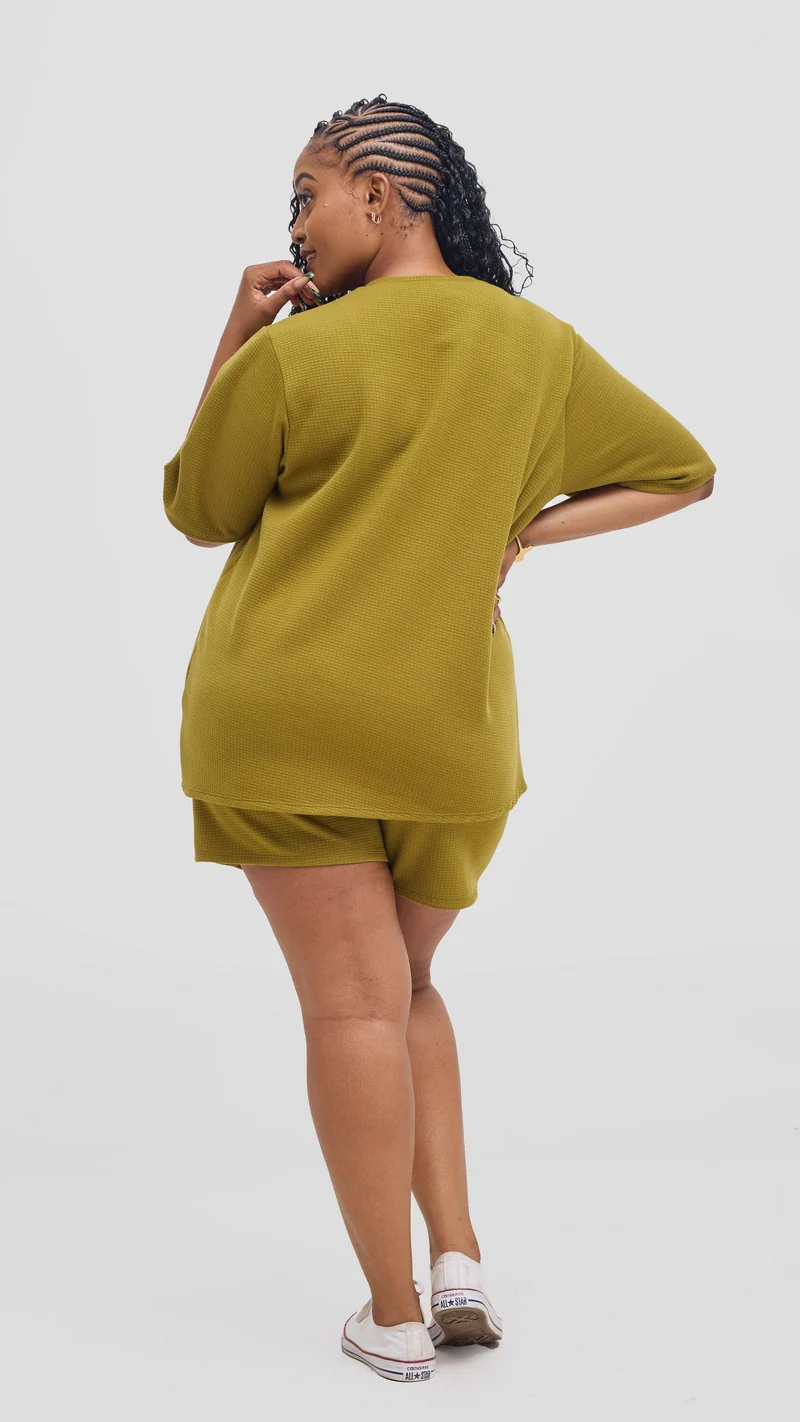 Shiv & Shikie X Safari Boxy T Shirt - Olive