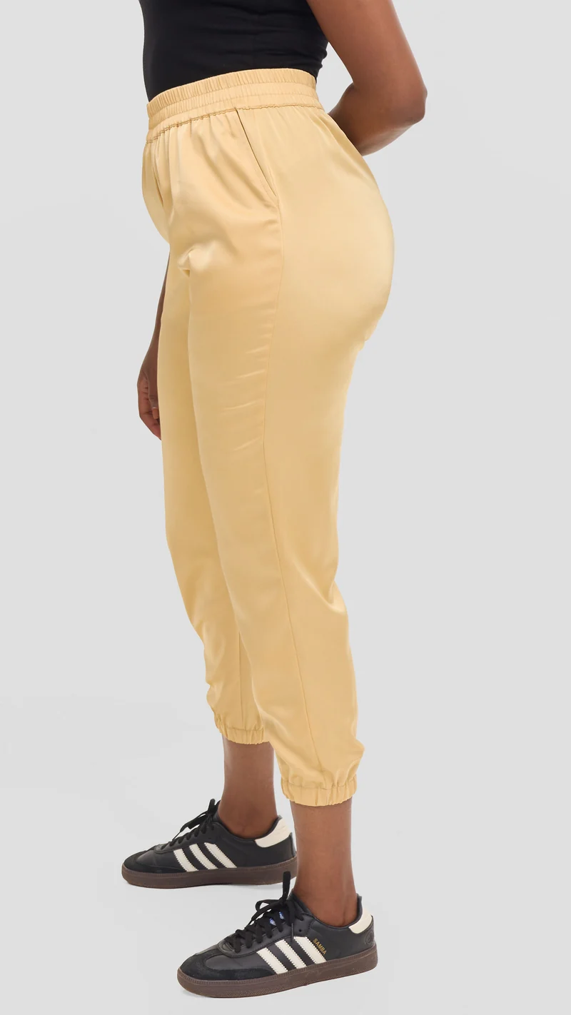 Vivo Nimali Satin Joggers - Gold