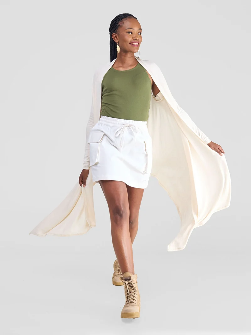 Safari Bush Yoga Wrap - Off White