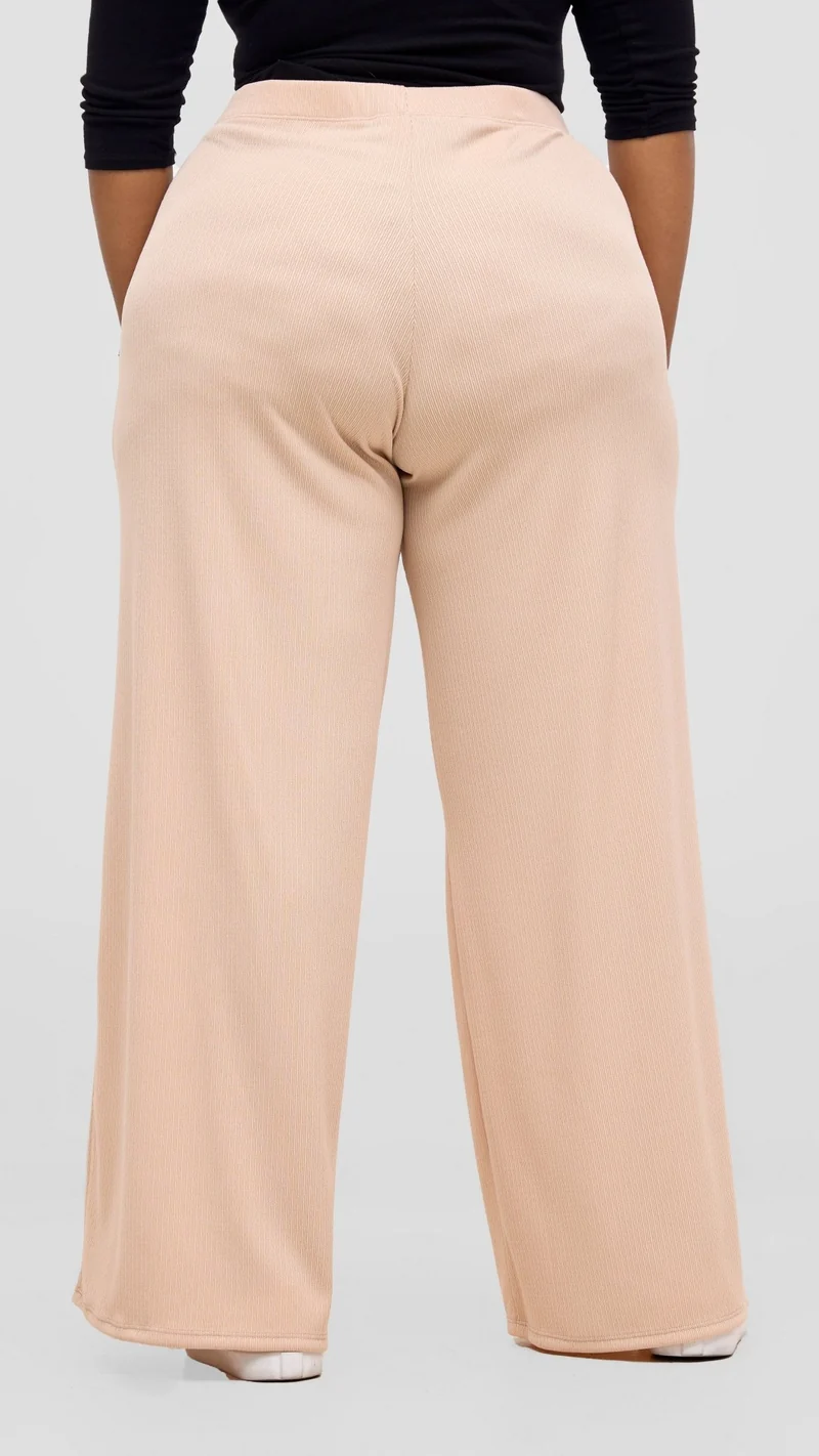 Vivo Chela Wide Leg Pants - Buttermilk