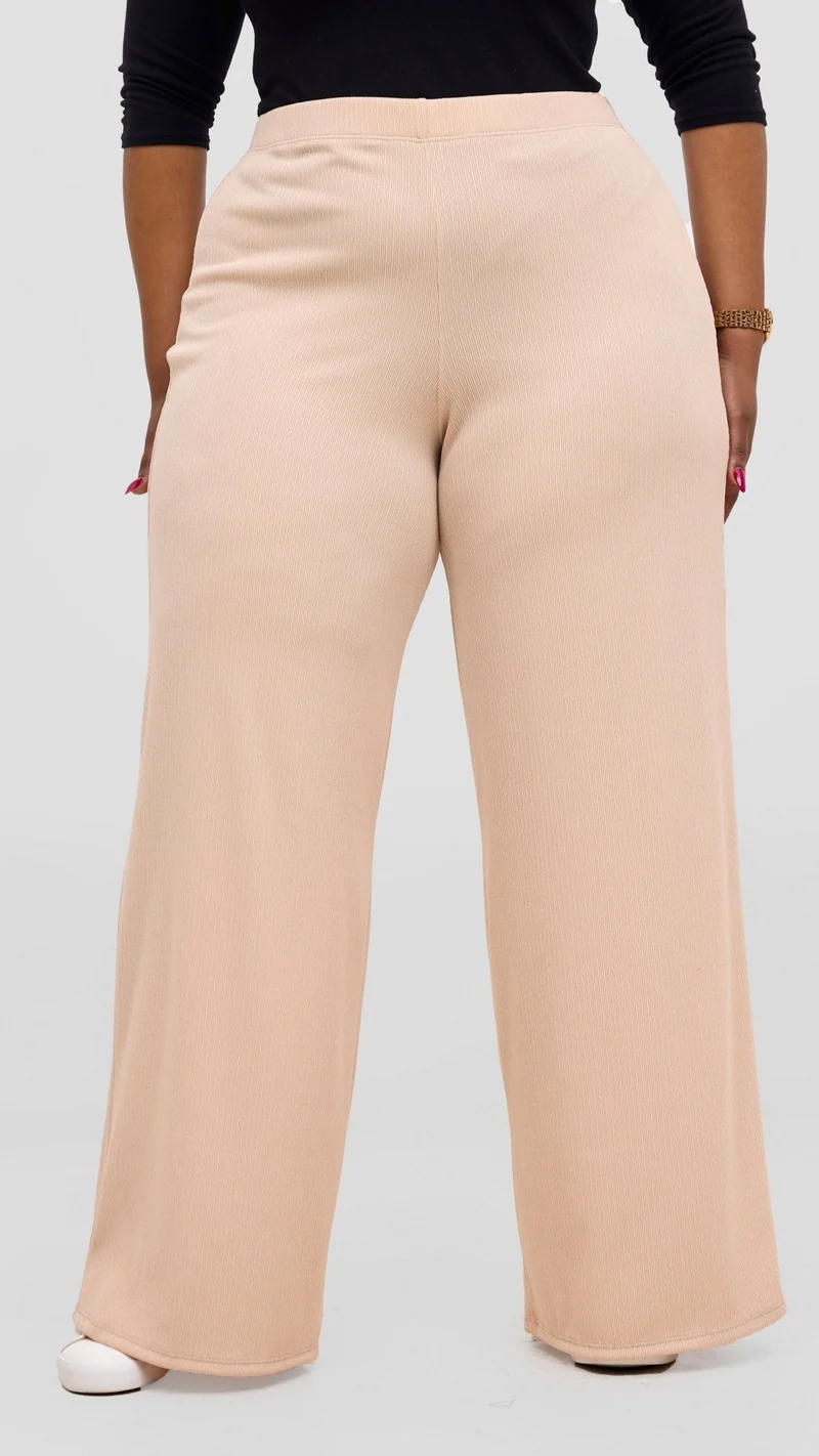 Vivo Chela Wide Leg Pants - Buttermilk