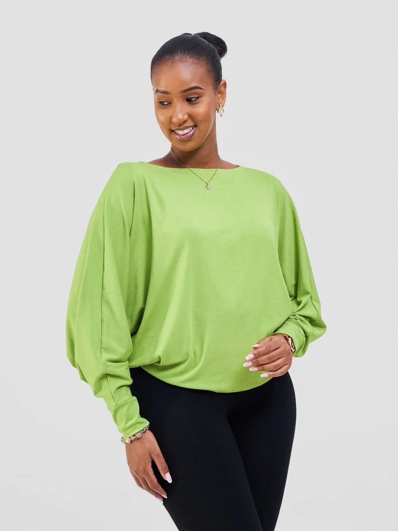Vivo Bana Batwing Top - Lime